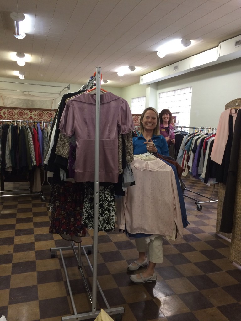 Members organizing the Suited for Success clothing collection, March 23, 2017