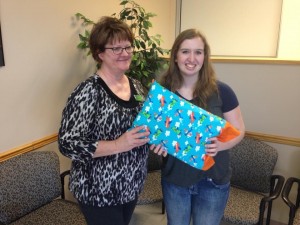 We provide material and purchase pillows for those in foster care. 4-H members sew the pillowcases. 